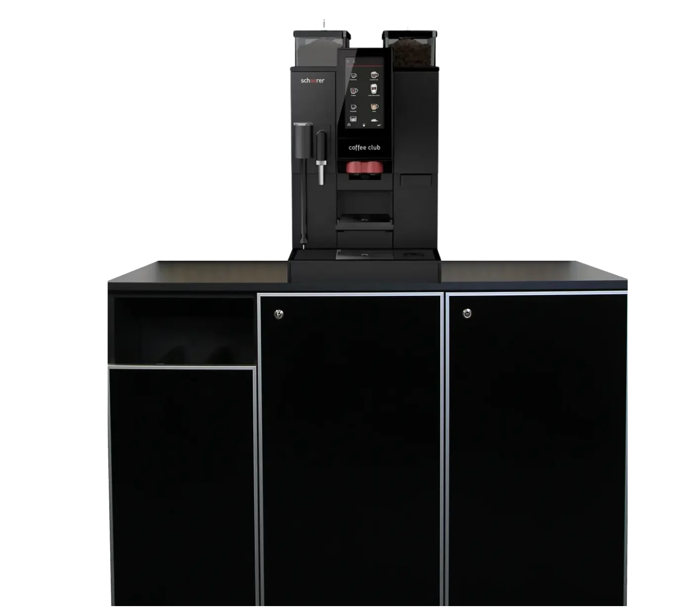 Schaerer Coffee Club auf unsererm Unterschrank